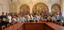 Students of the Ostroh Academy were honored to get scolarships and grants from the Ukrainian Diaspora