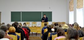 Письменник Євген Положій презентував свої книги