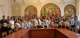 Students of the Ostroh Academy were honored to get scolarships and grants from the Ukrainian Diaspora