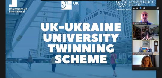 Rector’s Assistant for International Cooperation and Fundraising Eduard Balashov took part in the Ukrainian-British conference dedicated to the 