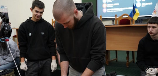 Студентам спеціальності «Національна безпека» провели тренінг з основ тактичної медицини