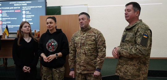 Студентам спеціальності «Національна безпека» провели тренінг з основ тактичної медицини