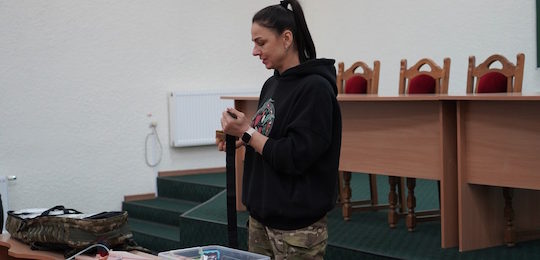Студентам спеціальності «Національна безпека» провели тренінг з основ тактичної медицини