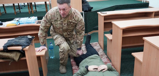 Студентам спеціальності «Національна безпека» провели тренінг з основ тактичної медицини