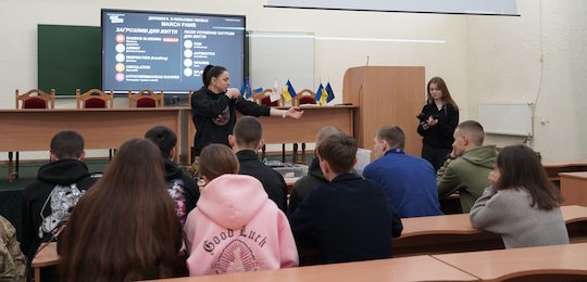 Студентам спеціальності «Національна безпека» провели тренінг з основ тактичної медицини