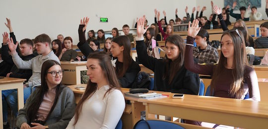 До Дня українського добровольця в університеті відбулась зустріч із Єленою Крохмалюк