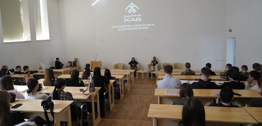 До Дня українського добровольця в університеті відбулась зустріч із Єленою Крохмалюк