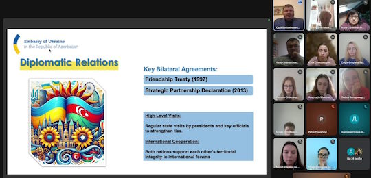 Надзвичайний і Повноважний Посол України в Азербайджанській Республіці Юрій Гусєв зустрівся із студентами Острозької академії