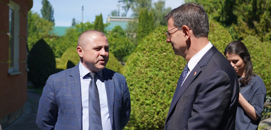 Посол Швейцарії в Україні та Республіці Молдова Фелікс Бауманн прочитав лекцію для студентів Острозької академії