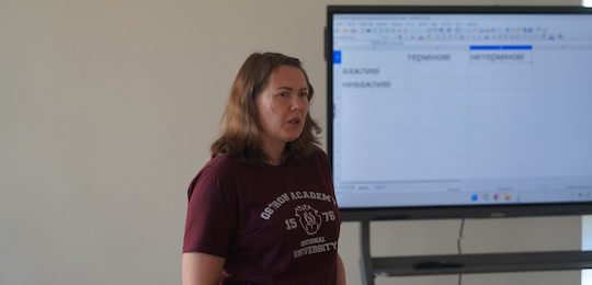 В Острозькій академії відбувся тренінг із тайм-менеджменту для працівників університету